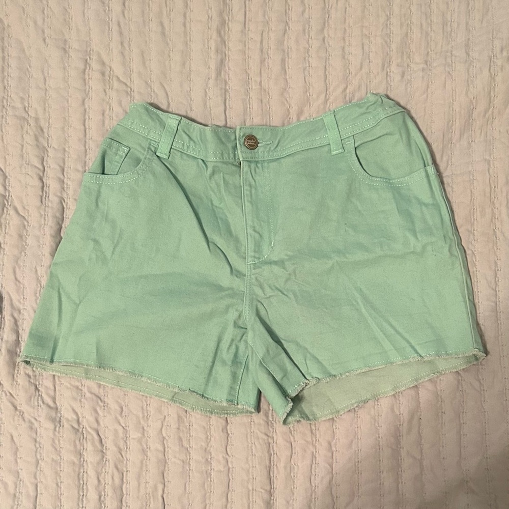 Teen’s 16+ teal denim shorts